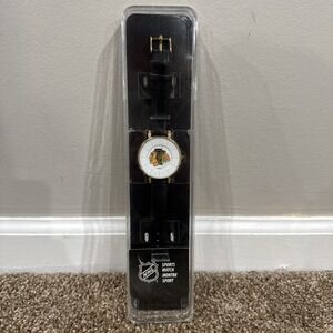 Chicago Blackhawks Official Sparo Sports Watch Black New In Package Women's Gold